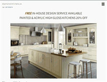 Tablet Screenshot of diamondkitchens.ie